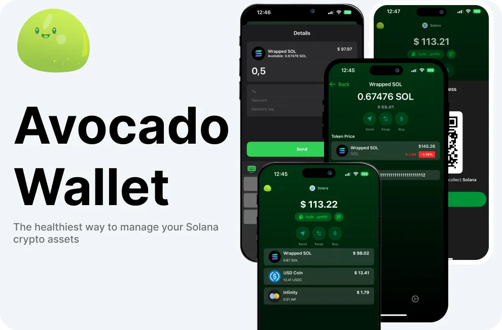 Avocado wallet features image